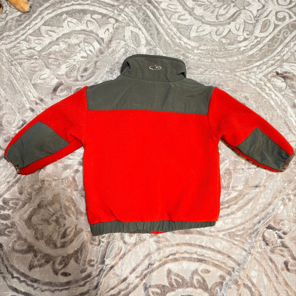 Champion C9 Baby Boys' Red & Gray Fleece Full-Zip Jacket - Size 12M - Picture 10 of 10
